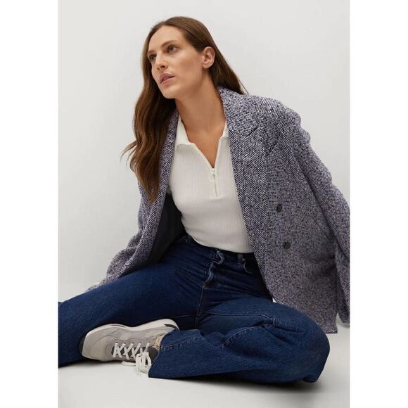 Mango Wrap Belted Coat Textured New - Picture 8 of 8